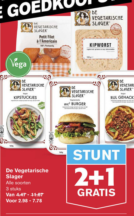 De vegetarische Slager   vegetarisch folder aanbieding bij  Hoogvliet - details