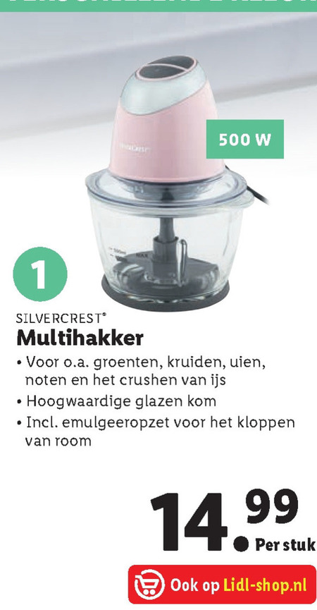 Onhandig Formuleren Wakker worden SilverCrest hakmolen folder aanbieding bij Lidl - details