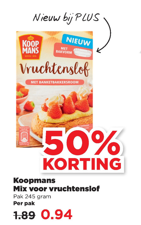 Koopmans   bakmix folder aanbieding bij  Plus - details