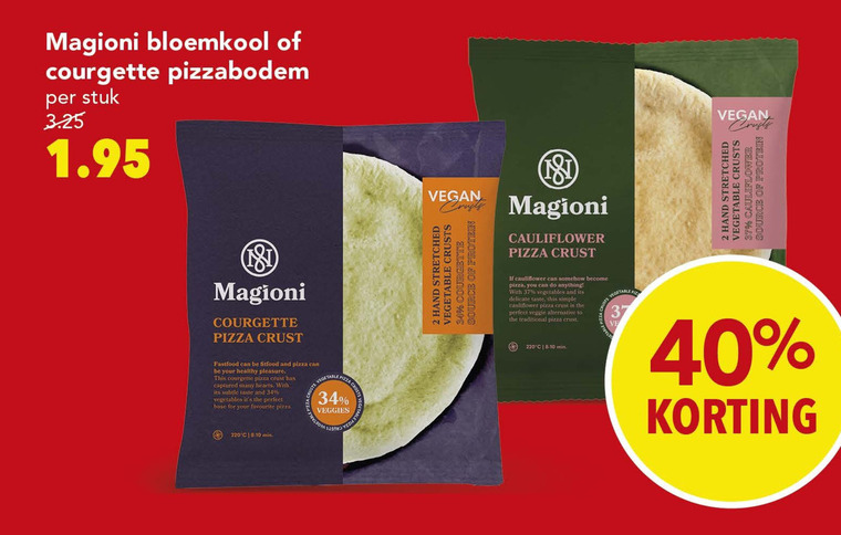 Magioni   pizzabodem folder aanbieding bij  Deen - details