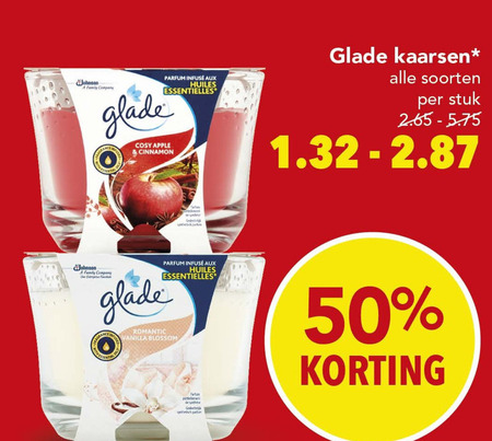 Glade   geurkaars folder aanbieding bij  Deen - details