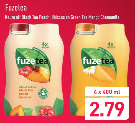 Fuze Tea   ice tea folder aanbieding bij  Aldi - details