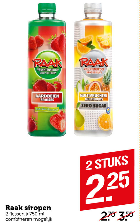 Raak   limonadesiroop folder aanbieding bij  Coop - details