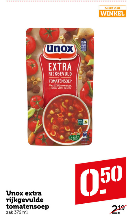 Unox   soep folder aanbieding bij  Coop - details