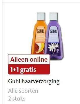 Guhl   haarverzorging, conditioner folder aanbieding bij  Jumbo - details