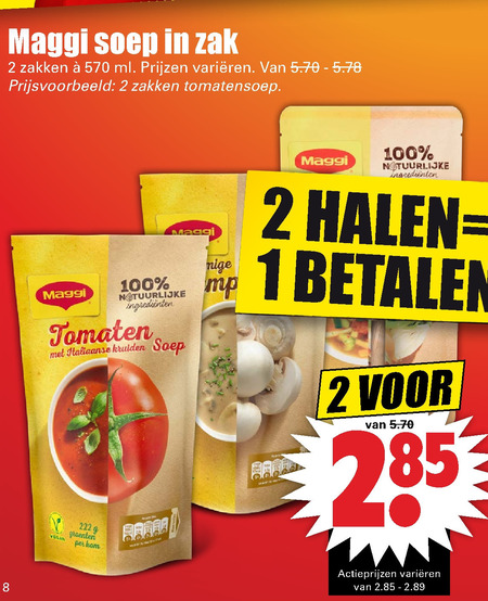 Maggi   soep folder aanbieding bij  Dirk - details