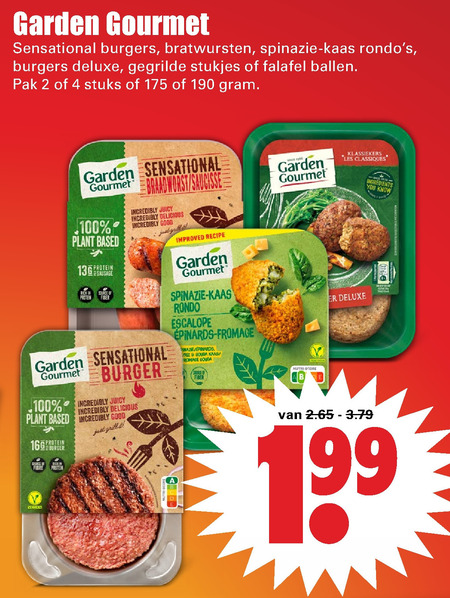 Garden Gourmet   vegetarisch folder aanbieding bij  Dirk - details