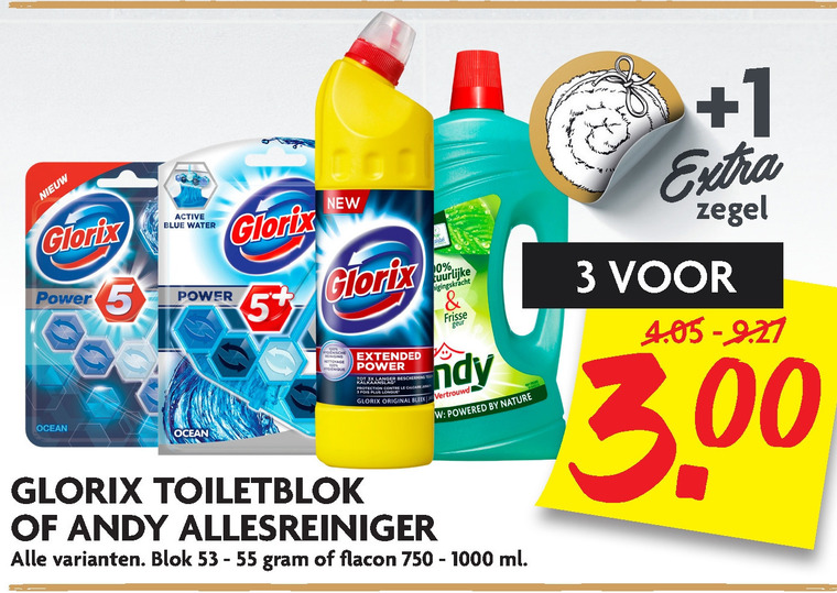 Andy   toiletblok, allesreiniger folder aanbieding bij  Dekamarkt - details