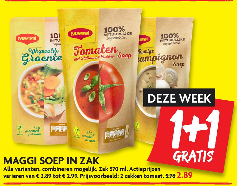 Maggi   soep folder aanbieding bij  Dekamarkt - details