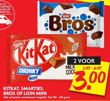 KitKat   mini chocoladerepen folder aanbieding bij  Dekamarkt - details