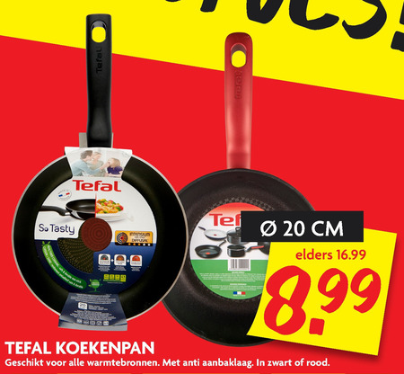 Tefal   koekenpan folder aanbieding bij  Dekamarkt - details