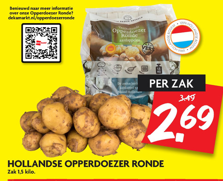 Opperdoezer   aardappelen folder aanbieding bij  Dekamarkt - details