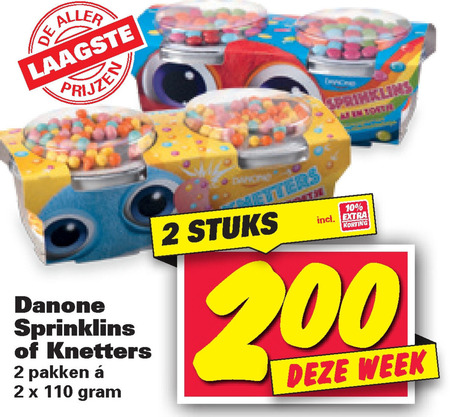 Danone   kindertoetjes folder aanbieding bij  Nettorama - details