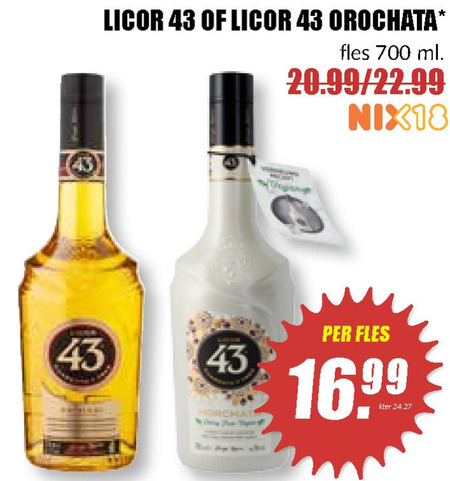 Licor 43   likeur folder aanbieding bij  MCD Supermarkt Basis - details