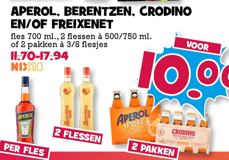 Aperol   aperitief, apfelkorn folder aanbieding bij  Boons Markt - details