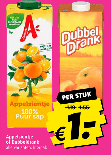 Dubbeldrank   fruitdrank folder aanbieding bij  Boni - details