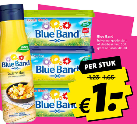 Blue Band   olie en vetten, margarine folder aanbieding bij  Boni - details