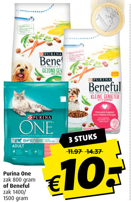 Beneful   kattenvoer, hondenvoer folder aanbieding bij  Boni - details