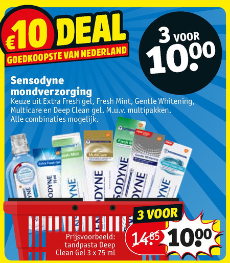 Sensodyne   mondwater, tandpasta folder aanbieding bij  Kruidvat - details