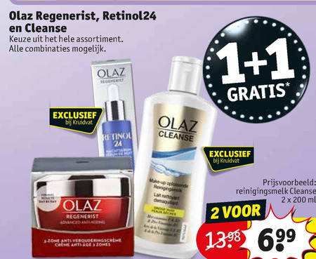 Olaz   gezichtsverzorging, nachtcreme folder aanbieding bij  Kruidvat - details