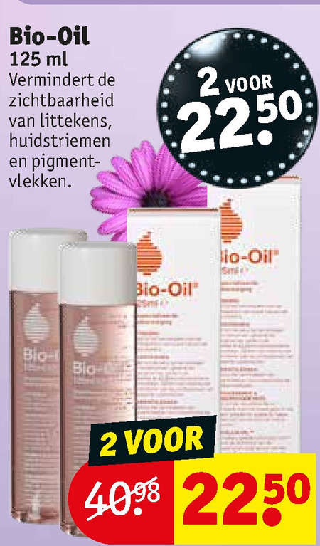 Bio-Oil huidolie folder aanbieding - details