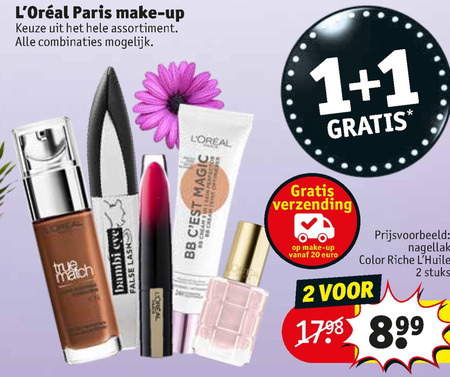 L Oreal   foundation, nagellak folder aanbieding bij  Kruidvat - details