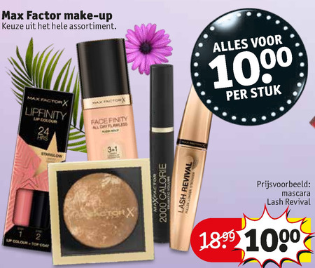 Max Factor   nagellak, mascara folder aanbieding bij  Kruidvat - details