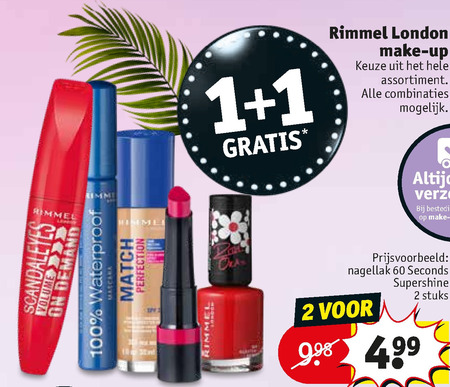 Rimmel   oogschaduw, lipgloss folder aanbieding bij  Kruidvat - details