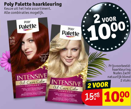 Poly Palette   haarkleuring folder aanbieding bij  Kruidvat - details