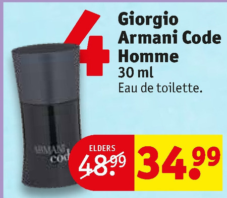 Giorgio Armani   eau de toilette folder aanbieding bij  Kruidvat - details