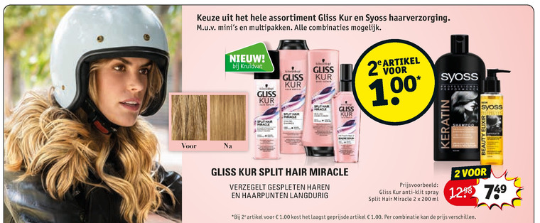 Syoss   shampoo folder aanbieding bij  Kruidvat - details