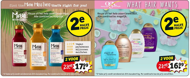 OGX   shampoo folder aanbieding bij  Kruidvat - details