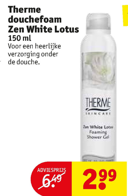 Therme   douchegel folder aanbieding bij  Kruidvat - details