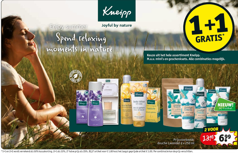 Kneipp   douchegel, bodylotion folder aanbieding bij  Kruidvat - details