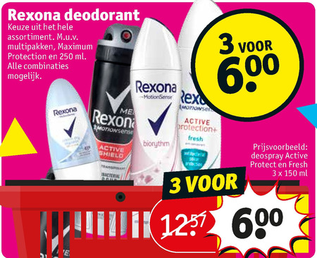 Rexona   deodorant folder aanbieding bij  Kruidvat - details