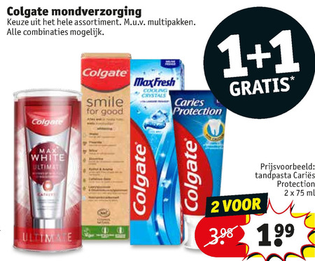 Colgate   tandpasta, tandenborstel folder aanbieding bij  Kruidvat - details