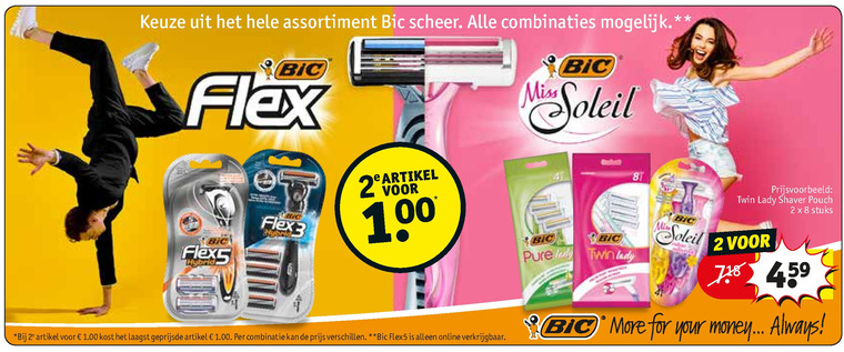 Bic   dames handscheerapparaat, heren handscheerapparaat folder aanbieding bij  Kruidvat - details