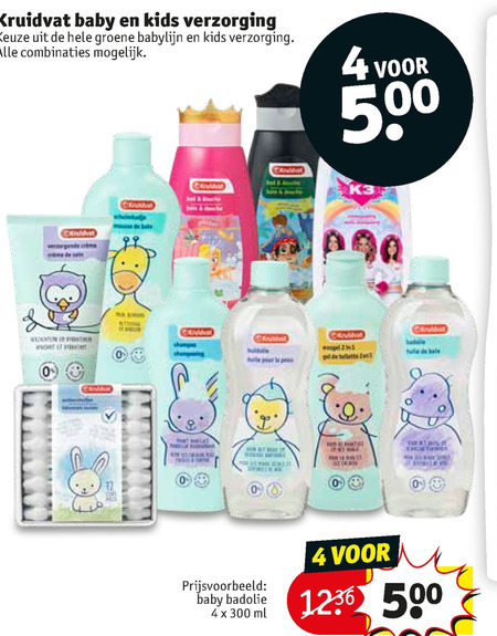 Kruidvat Huismerk   babywattenstaafjes, babyshampoo folder aanbieding bij  Kruidvat - details