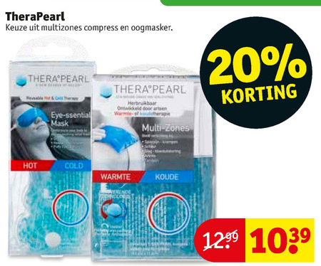 Soepel Omgaan met Vlek Therapearl compres, oogmasker folder aanbieding bij Kruidvat - details