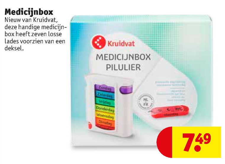 pillendoos folder aanbieding Kruidvat - details