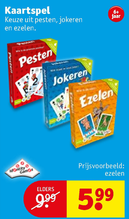 Identity Games   kaartspelletje folder aanbieding bij  Kruidvat - details