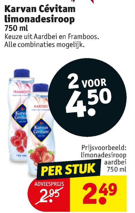 Karvan Cevitam   limonadesiroop folder aanbieding bij  Kruidvat - details