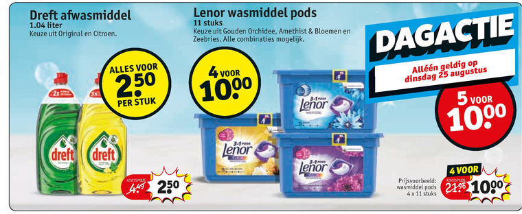 Dreft   afwasmiddel, wasmiddel folder aanbieding bij  Kruidvat - details