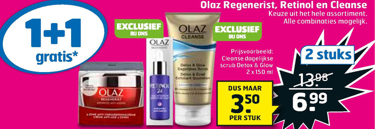 Olaz   nachtcreme, dagcreme folder aanbieding bij  Trekpleister - details