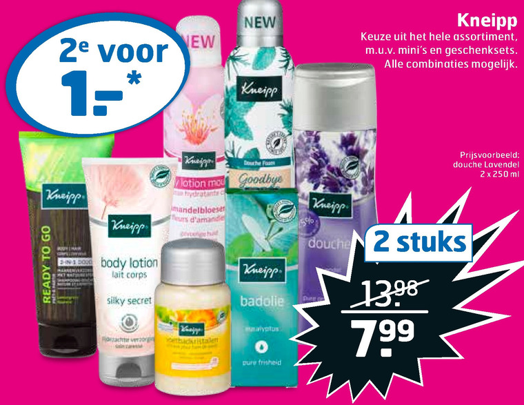 Kneipp   bodylotion, huidverzorging folder aanbieding bij  Trekpleister - details