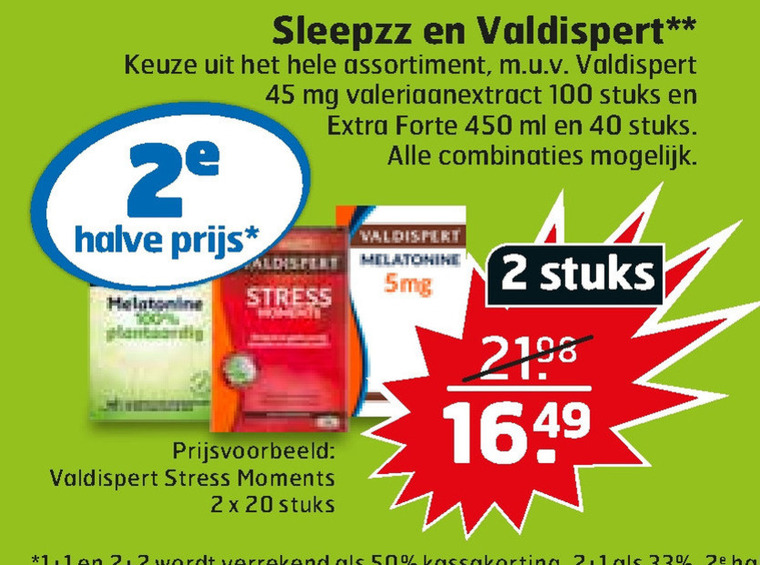 Valdispert   voedingssupplement folder aanbieding bij  Trekpleister - details