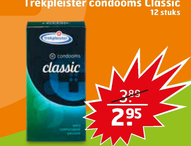 Trekpleister Huismerk   condooms folder aanbieding bij  Trekpleister - details