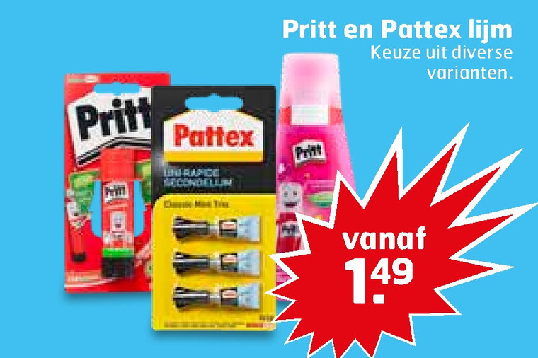 Pritt   plakstift, lijm folder aanbieding bij  Trekpleister - details