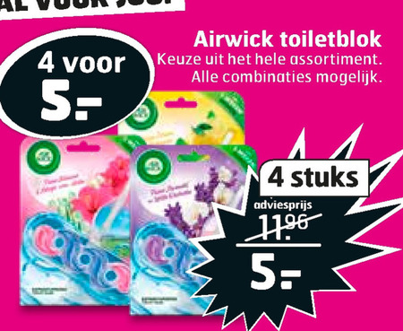 Airwick   toiletblok folder aanbieding bij  Trekpleister - details