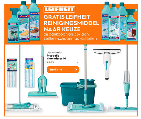 Leifheit   vloerwisser folder aanbieding bij  Blokker - details